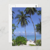 熱帯ビーチ ポストカード (正面/裏面)