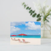 熱帯ビーチ ポストカード (スタンド正面)