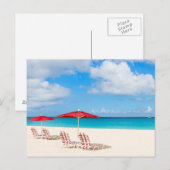 熱帯ビーチ ポストカード (正面/裏面)