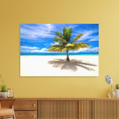 熱帯ビーチ |ポリネシア，ボラフランスのボラ キャンバスプリント (インサイチュ (リビング))