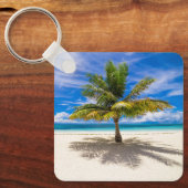 熱帯ビーチ |ポリネシア,ボラフランスのボラ キーホルダー (正面)