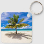 熱帯ビーチ |ポリネシア,ボラフランスのボラ キーホルダー (裏面)