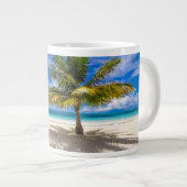 熱帯ビーチ |ポリネシア,ボラフランスのボラ ジャンボコーヒーマグカップ (正面右)