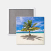 熱帯ビーチ |ポリネシア，ボラフランスのボラ マグネット (正面/裏面)