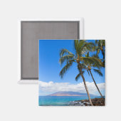 熱帯ビーチ |マウイ・ハワイ島 マグネット (正面/裏面)