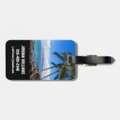 熱帯ビーチ |マウイ・ハワイ島 ラゲッジタグ (裏面横)