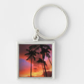 熱帯ビーチ |マウイ・ハワイ諸島 キーホルダー (正面)