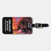 熱帯ビーチ |マウイ・ハワイ諸島 ラゲッジタグ (正面横)