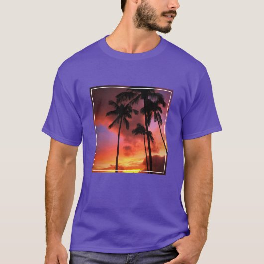 熱帯ビーチ |マウイ・ハワイ諸島 Tシャツ (正面)