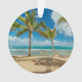 熱帯ビーチ |マウイ・ハワイ・クアウコーブビーチ オーナメント (正面)