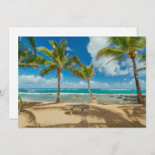 熱帯ビーチ |マウイ・ハワイ・クアウコーブビーチ サンキューカード (正面/裏面)