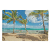 熱帯ビーチ |マウイ・ハワイ・クアウコーブビーチ 枕カバー (裏面)