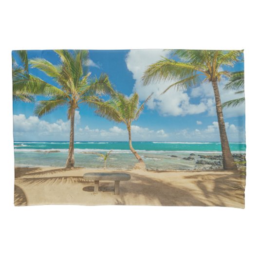 熱帯ビーチ |マウイ・ハワイ・クアウコーブビーチ 枕カバー (正面)
