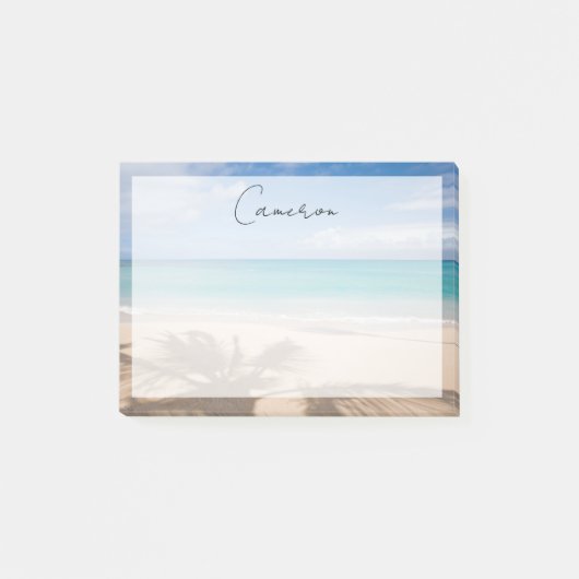 熱帯ビーチ |マウイ,ハワイ ポストイット (正面)