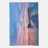 熱帯ビーチ |モルディブバンガローズ キッチンタオル (縦)