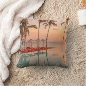 熱帯ビーチ |モルディブ熱帯ビーチ&プール クッション (ブランケット)