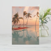 熱帯ビーチ |モルディブ熱帯ビーチ&プール サンキューカード (スタンド正面)