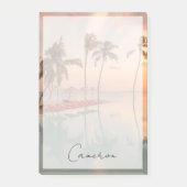 熱帯ビーチ |モルディブ熱帯ビーチ&プール ポストイット (正面)