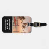 熱帯ビーチ |モルディブ熱帯ビーチ&プール ラゲッジタグ (正面横)