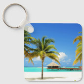 熱帯ビーチ |モルディブ、アイランド&ラグーン キーホルダー (正面)