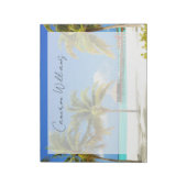 熱帯ビーチ |モルディブ、アイランド&ラグーン ノートパッド (回転)