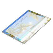 熱帯ビーチ |モルディブ、アイランド&ラグーン ノートパッド (アングル)