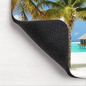 熱帯ビーチ |モルディブ、アイランド&ラグーン マウスパッド (コーナー)