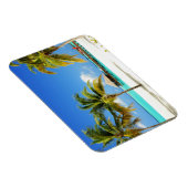 熱帯ビーチ |モルディブ、アイランド&ラグーン マグネット (右側)