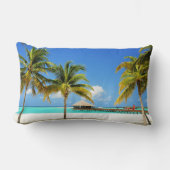 熱帯ビーチ |モルディブ、アイランド&ラグーン ランバークッション (正面)