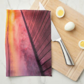 熱帯ビーチ |モルディブ・サンセット キッチンタオル (四つ折り)