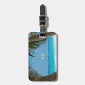 熱帯ビーチ ラゲッジタグ (正面縦)