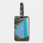 熱帯ビーチ ラゲッジタグ (裏面縦)