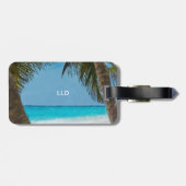 熱帯ビーチ ラゲッジタグ (裏面横)