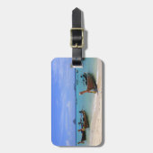 熱帯ビーチ ラゲッジタグ (正面縦)