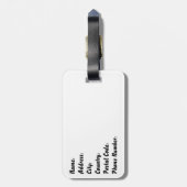 熱帯ビーチ ラゲッジタグ (裏面縦)