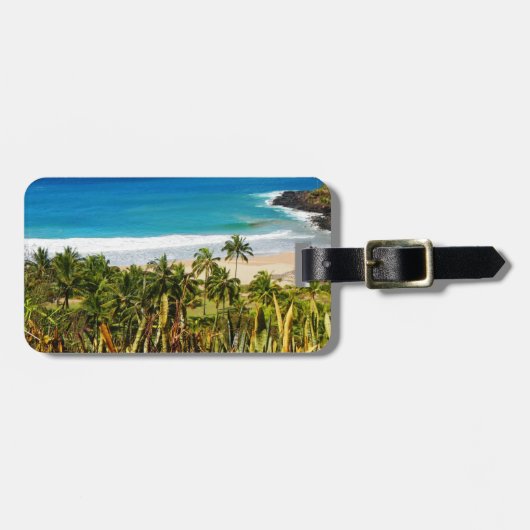 熱帯ビーチ ラゲッジタグ (正面横)