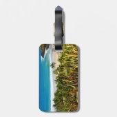 熱帯ビーチ ラゲッジタグ (裏面縦)