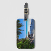 熱帯ビーチ ラゲッジタグ (正面縦)
