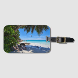 熱帯ビーチ ラゲッジタグ