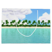 熱帯ビーチ ラージペーパーバッグ (裏面)