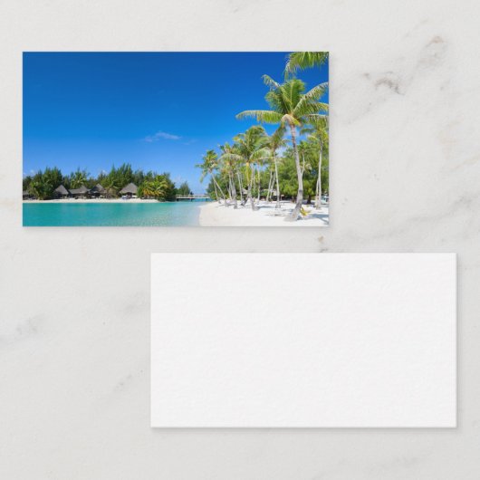 熱帯ビーチ 名刺 (正面/裏面)