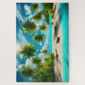 熱帯ビーチ – 息をのむような景色 ジグソーパズル (縦)