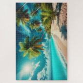 熱帯ビーチ – 息をのむような景色 ジグソーパズル (縦)