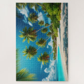 熱帯ビーチ – 息をのむような景色 ジグソーパズル (縦)