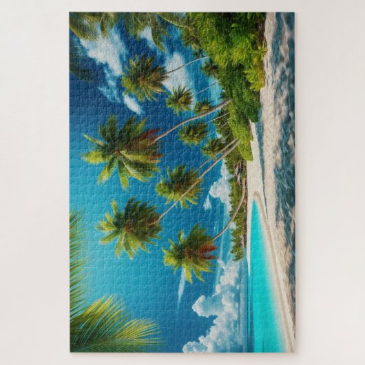 熱帯ビーチ – 息をのむような景色 ジグソーパズル (縦)