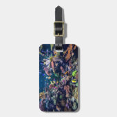 熱帯ビーチ |水中サンゴ礁 ラゲッジタグ (正面縦)