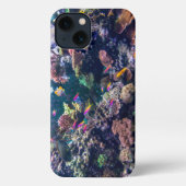 熱帯ビーチ |水中サンゴ礁 iPhoneケース (裏面)