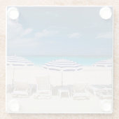 熱帯ビーチ |熱帯ビーチアンギラ ガラスコースター (裏面)