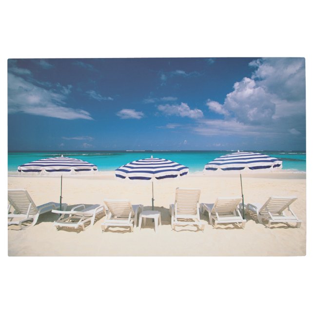 熱帯ビーチ |熱帯ビーチアンギラ メタルプリント (正面)