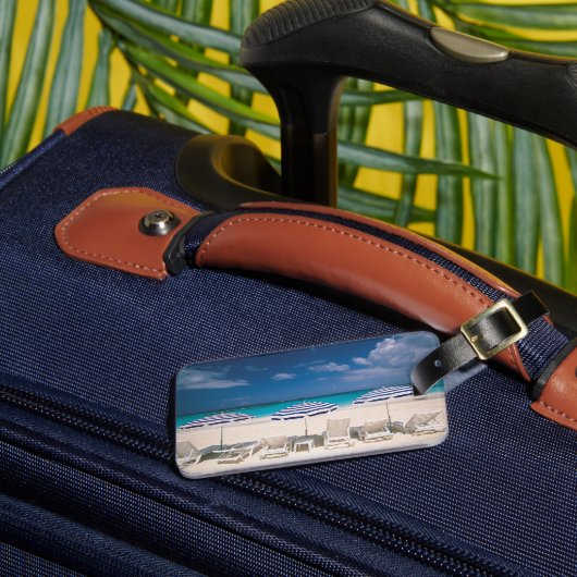 熱帯ビーチ |熱帯ビーチアンギラ ラゲッジタグ (正面インサイチュ3)